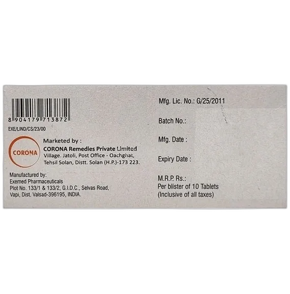 linabite d 10mg tablet 10's